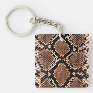 Porte-clés Peau de Crotale Diamanté Occidental