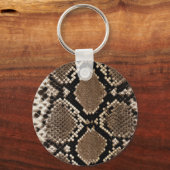 Porte-clés Peau de serpent à sonnette Diamond Back (Recto)