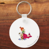 Porte-clés PEBBLES™ and Bam Bam  and Dino Playtime (Recto)
