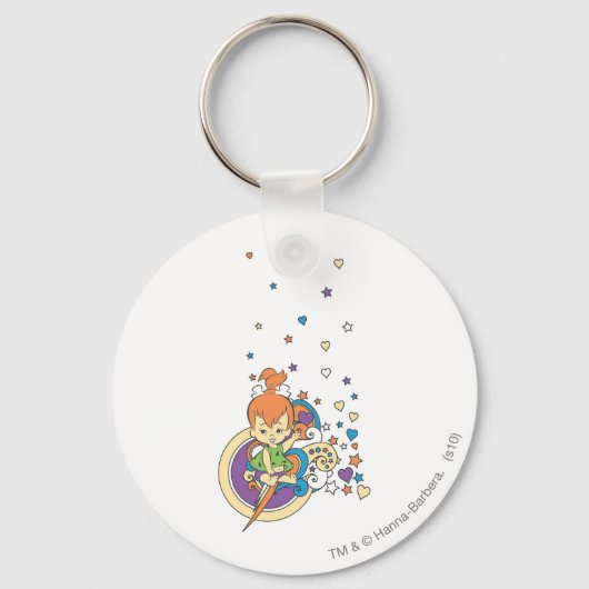 Porte-clés PEBBLES™ Dans Les Étoiles � (Recto)