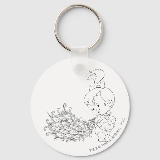 Porte-clés PEBBLES™ Dans Peacock (Recto)