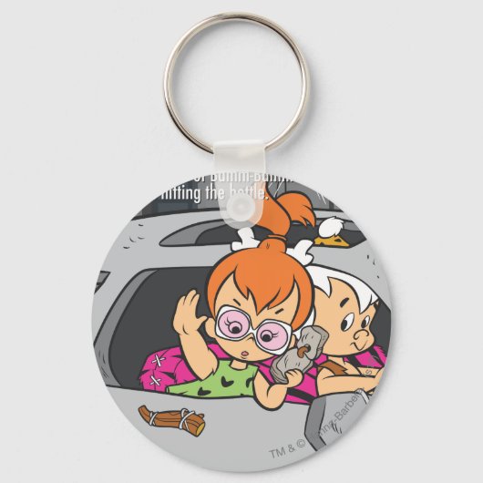 Porte-clés PEBBLES™ et Bam Bam hors contrôle (Recto)