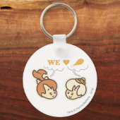 Porte-clés PEBBLES™ et Bam Bam Love Food (Recto)