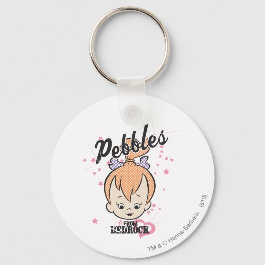 Porte-clés PEBBLES™ Étoiles et coeurs (Recto)