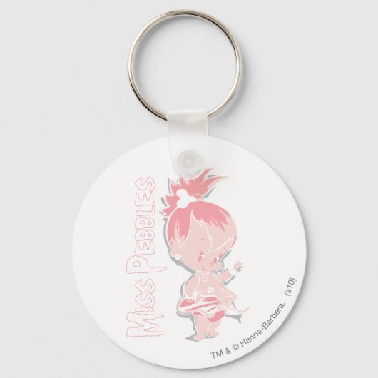 Porte-clés PEBBLES™ in Pink (Recto)