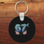 Porte-clés Pêche 67 Six Sept Mème drôle de Gen Alpha Drip  (Recto)