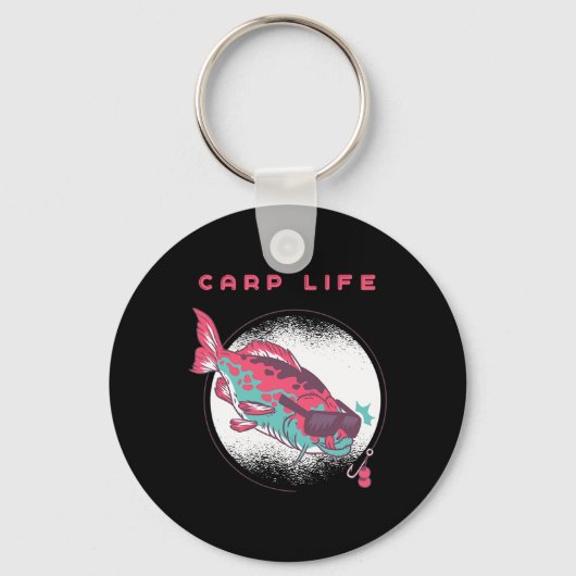 Porte-clés Pêche à la carpe (Recto)
