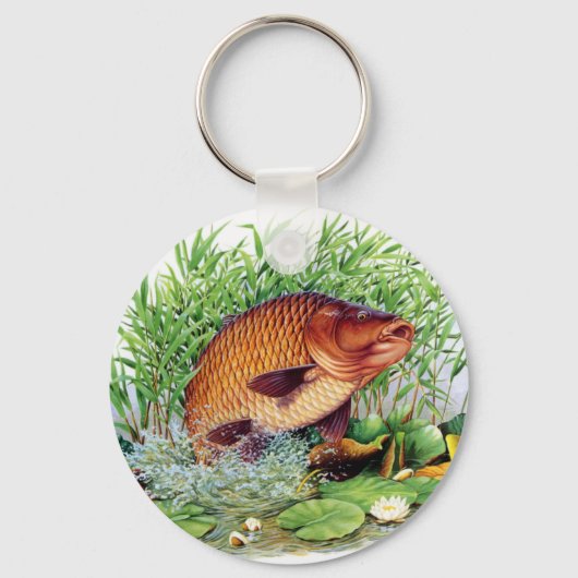 Porte-clés Pêche à la carpe (Recto)