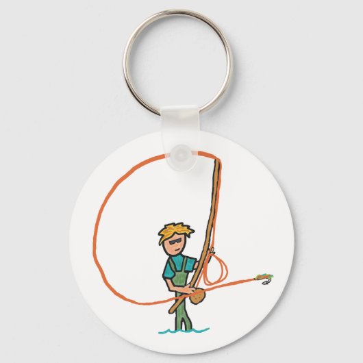 Porte-clés Pêche à la mouche (Recto)