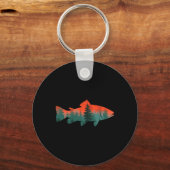 Porte-clés Pêche à la mouche Pêcheur Nature (Recto)