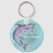 Porte-clés Pêche à la truite porte - clé personnalisé (Recto)