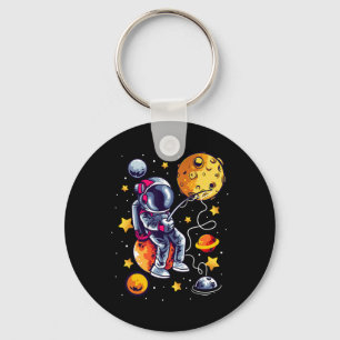 Porte-clés Pêche Astronaute Dans L'espace Planètes Galaxie Pê