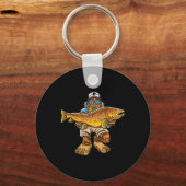 Porte-clés Pêche de la truite Brown Pêche de la truite Bigfoo (Recto)
