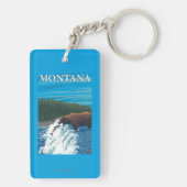 Porte-clés Pêche d'ours en rivière - Montana (Dos)