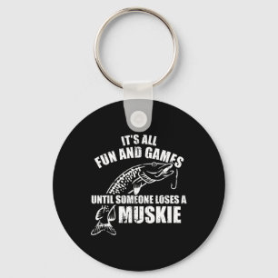 Porte-clés Pêche du maskinongé C'est tout plaisir et jeux jus