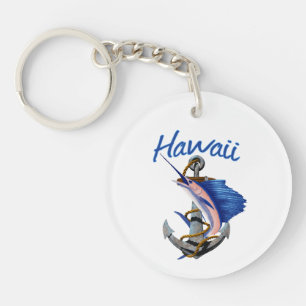 Porte-clés Pêche en haute mer d'Hawaii