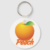 Porte-clés Pêche Fruit Rétro Orange (Recto)
