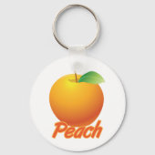 Porte-clés Pêche Fruit Rétro Orange (Verso)