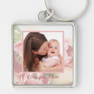 Porte-clés Pêche heureuse du jour de mère de photo