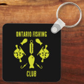 Porte-clés Pêche Saumon canadienne (Verso)