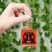 Porte-clés Pêche Saumon sauvage (main)