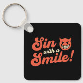 Porte-clés Pécher avec un Sourire (Recto)