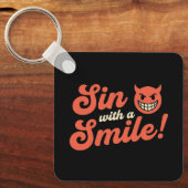 Porte-clés Pécher avec un Sourire (Recto)