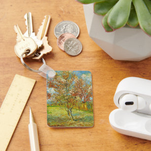 Porte-clés Pêcher rose en fleurs de Vincent van Gogh