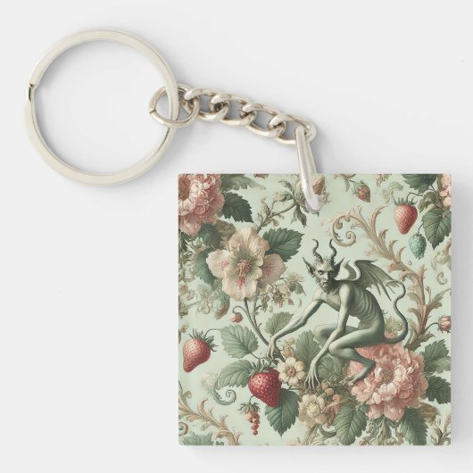 Porte-clés Péchés fraises - gothique baroque (Devant)