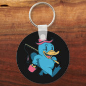 Porte-clés Pêcheur à bec noir (Recto)
