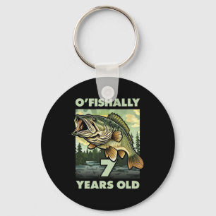 Porte-clés Pêcheur de 7 ans O'fishally 7 Pêche 7ème anniversa