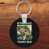 Porte-clés Pêcheur de 7 ans O'fishally 7 Pêche 7ème anniversa (Recto)