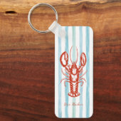 Porte-clés Pêcheur de homard du Maine Stripes de base (Recto)