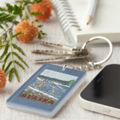 Porte-clés Pêcheur de mouche - Anchorage, Alaska (Devant droit)