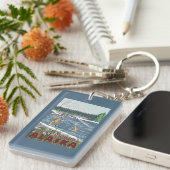 Porte-clés Pêcheur de mouche - Pétersbourg, Alaska (Devant droit)