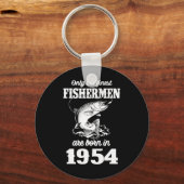 Porte-clés Pêcheur de poisson âgé de 71 ans 1954 71e pêche (Recto)