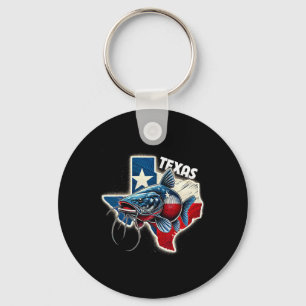 Porte-clés Pêcheur du Sud Texas Pêcheurs de poisson-chat Texa