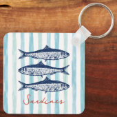 Porte-clés Pêcheur Sardines Esthétiques (Verso)