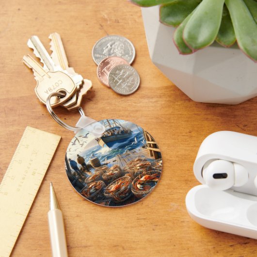Porte-clés Pêcheurs à la Twilight ramassant des crabes (Bureau)