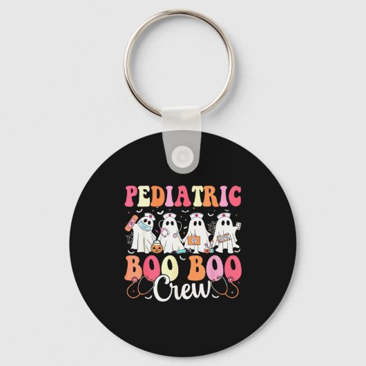 Porte-clés Pediatric Nurse Boo Boo Crew Ghost Nurse Halloween (Recto)