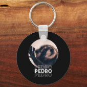 Porte-clés Pedro Racoon Danse Populaire Mème Internet Mapache (Recto)