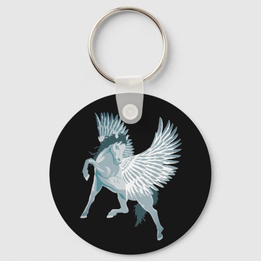 Porte-clés Pégase mythologie grecque Cheval ailé (Recto)