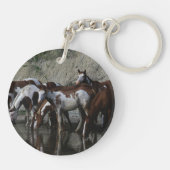 Porte-clés Peignez le boire de chevaux (Dos)