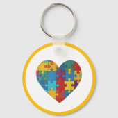 Porte-clés Peignez votre coeur, Porte - clé acrylique (Verso)