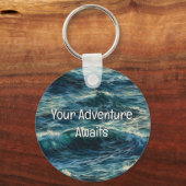 Porte-clés Peindre la mer pousse votre aventure commence (Verso)