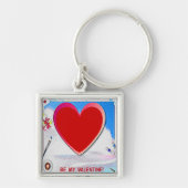 Porte-clés Peint Valentine Heart Ajouter Votre Photo (Devant)