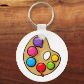 Porte-clés Peintres Art Palette Artiste Peinture Porte - clé (Recto)