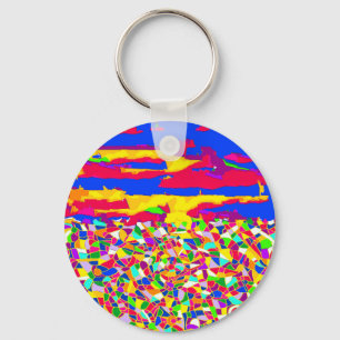 Porte-clés Peinture à l'huile de transcendance Abstraite
