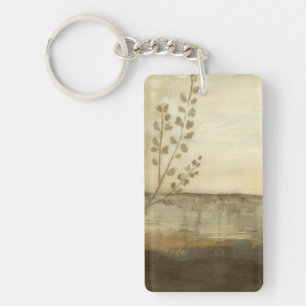 Porte-clés Peinture à l'huile moderne de paysage de coucher