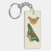 Porte-clés Peinture à papillon légèrement frontière (Devant gauche)